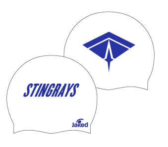 [Stingrays Swimming Cap - White 2.0] JAXSC24002